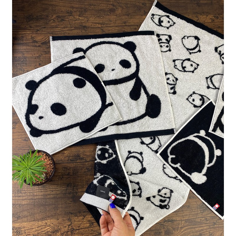 Kainoon Imabari Towel, Panda Face Towel, Panda Panda Panda, 13.4