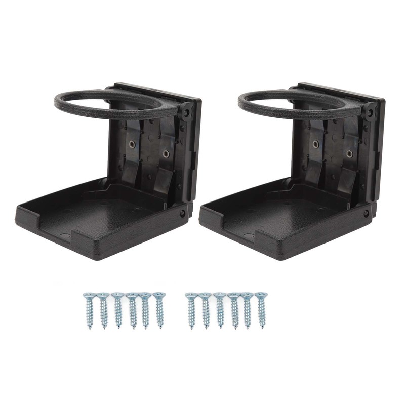 2 Pcs Folding Cup Holder 73mm Compact Space Saving Foldable
