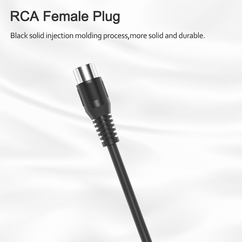 SIOCEN 3 Pack Replacement RCA Female Plug Jack Connector Adapter