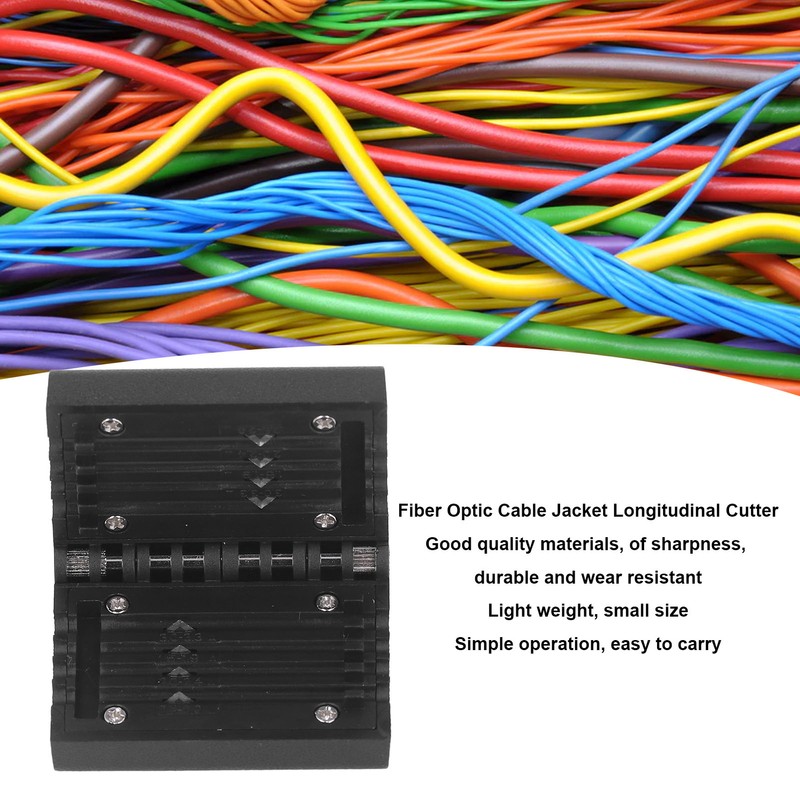 Fiber Optic Cable Jacket Longitudinal Cutter Loose Beam Tube Stripper