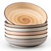 Sweese 6-Pack Ceramic Pasta Bowls, Neutral Extra Large 30 Fl