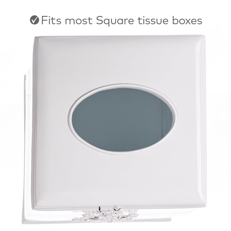 Creative Scents Vanda Tissue Box Cover Square - Cherry Blossom