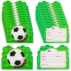 IYUXIHQ KIDS PARTY INVITATIONS, 30PCS BIRTHDAY PARTY INVITATIONS, PARTY INVITATIONS INVITES PARTY INVITATIONS CARDS BIRTHDAY CARDS FOR CHILDREN BOYS GIRLS BIRTHDAY PARTY CELEBRATIONS (FOOTBALL)