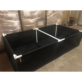 Cali Grow (4' x 8') Fabric Raised Garden Bed w/(6) 4-way Trellis Fittings, NEW