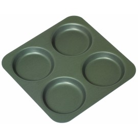 Mermaid Hard Anodised 4 Cups Yorkshire Pudding Tray - Made in England by Samuel Groves