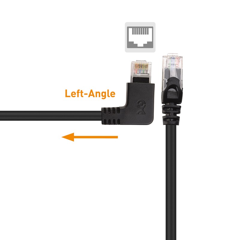 Paquete combinado Cable Matters Cable Ethernet de ángulo recto Cat