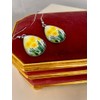 Daffodil Earrings for Women, Welsh Yellow Flower Jewellery in a