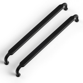 Goo-Ki 6 Pack 7-1/2 Inch （192mm） Hole Center Cabinet Pulls Matte Black Zinc Alloy Kitchen Drawer Pulls Drawer Handles 7.9 Inch Length 2202-B-192