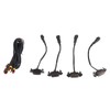 4Pcs LED Grille Lights DC12V Amber High Brightness Front Grille