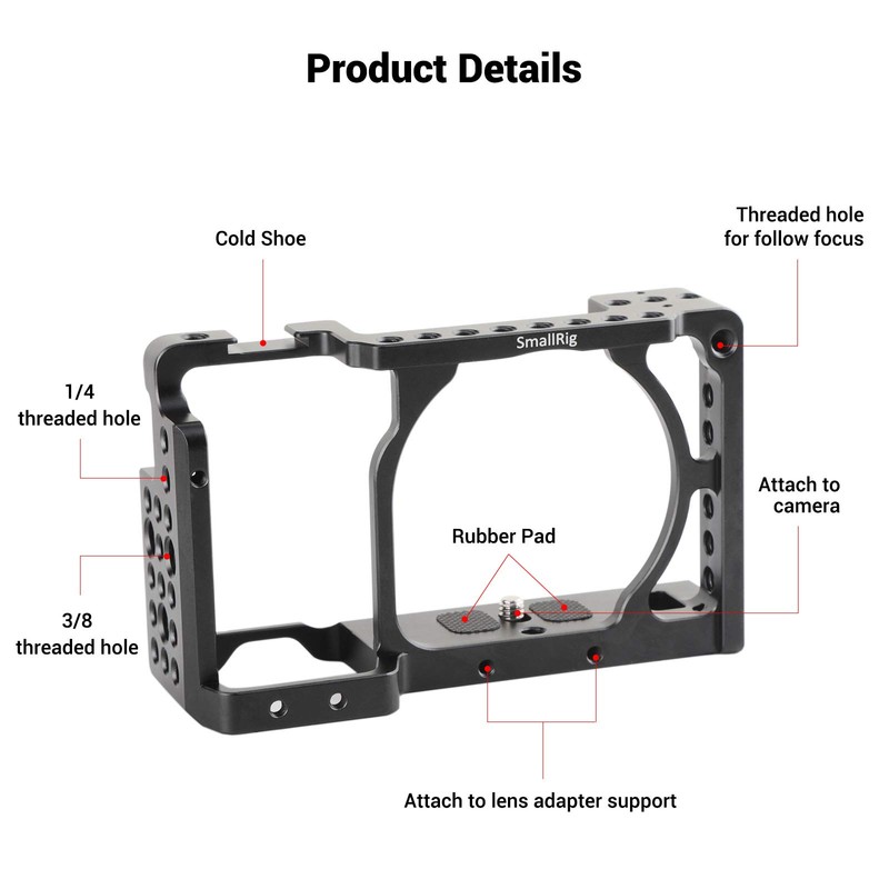 SMALLRIG a6300 Cage for Sony a6300 / a6000 with Built-in