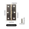 Adyoney 10 Pcs 2.5 Inch Antique Bronze Door Hinge Cabinet