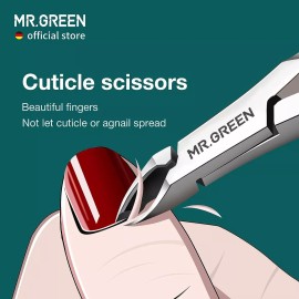 Mr.Green Alicate Para Cuticulas Mr.green, Acero Inox., Con Empujador