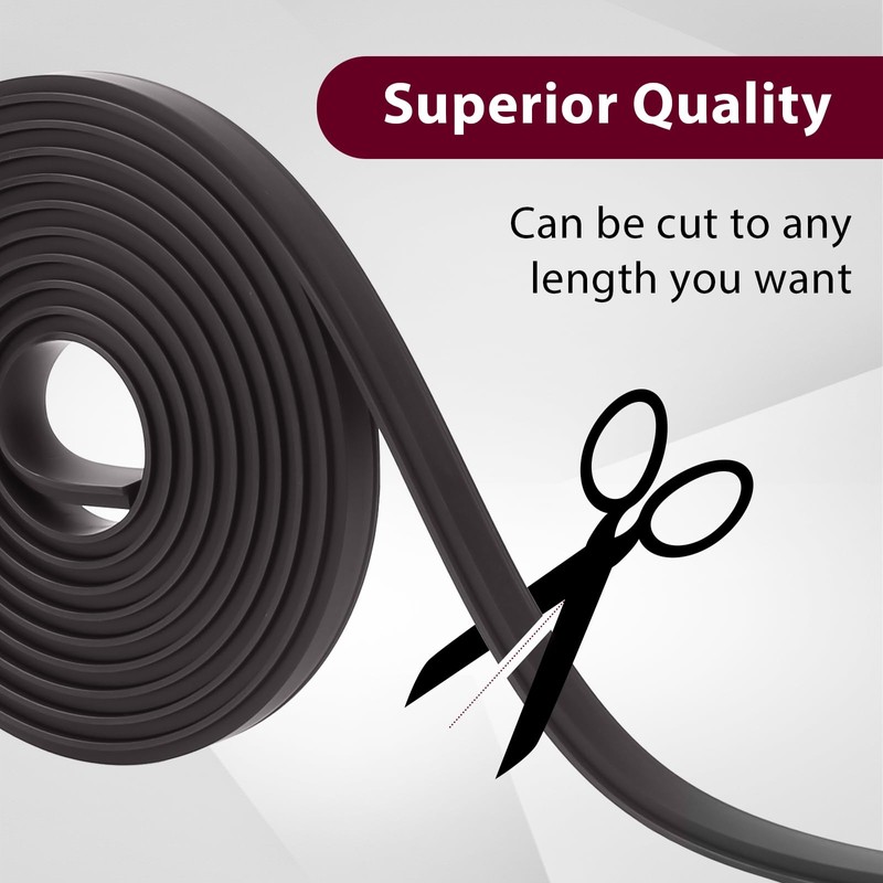 Shower Door Magnetic Strip Replacement, 75 Inches Flexible Magnetic Strip