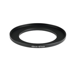 49mm to 67mm Step-up Adapter Rings,Black,Step Up Ring,Step-Down Rings Filter Ring Adapter,for All Brands of DSLR Camera Lens UV ND CPL Stepping Rings Step Down Rings Filter Adapter (49mm to 67mm)