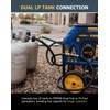 Firman 1810 LPG Tank Hose with 3-Way Fitting, Integrated Regulator,