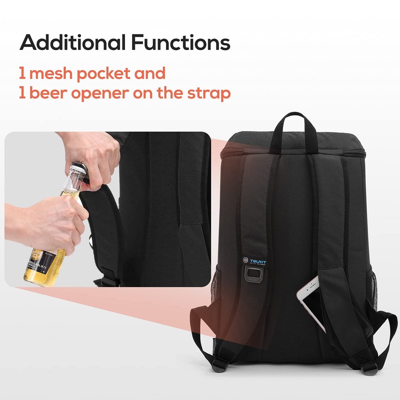 TOURIT Cooler Backpack 28 Cans Lightweight Insulated Backpack Cooler Leak-Proof