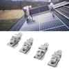 4 Pcs Solar Panel Ground Clamp Steel Weather Proof Solar