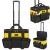POWSTR 21" Rolling Tool Bag with Wheels,Waterproof Rolling Tool Tote