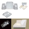 Tiberham Flush Mount Bracket for Sofas, Interlocking Clips, Furniture Connectors,