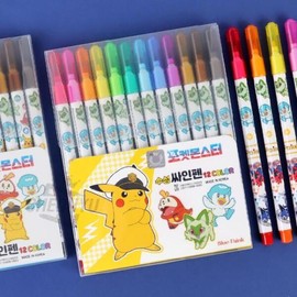 Artbox/Stationery & Toys Pokémon 12-Color Water-Based Markers / 아트박스문구앤토이스 포켓몬스터 포켓몬 12색 수성싸인펜