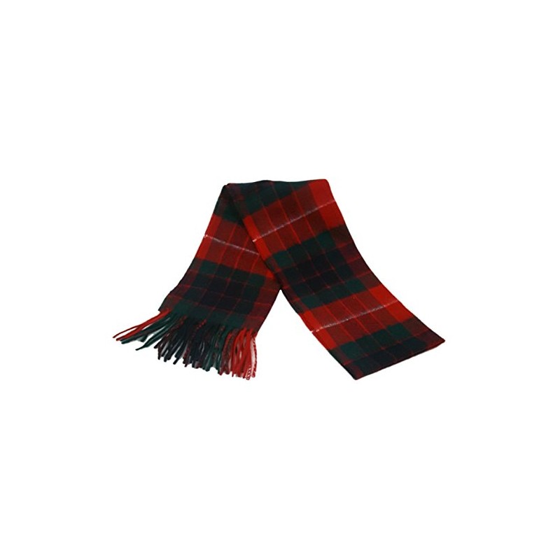 FRASER RED MODERN TARTAN LAMBSWOOL SCARF