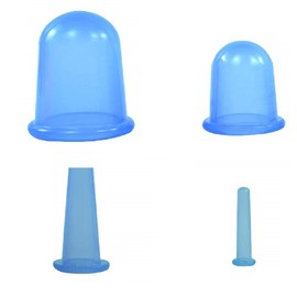Finever Silicone Cupping Therapy Sets Anti Cup Massager Vacuum Suction for Treatment - Amazing Cellulite 4Cup