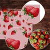 Nepnuser Strawberry Table Runner Summer Girl Baby Shower Birthday Party