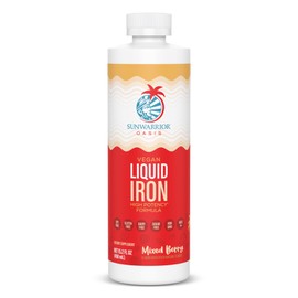 Liquid Iron Supplement for Women Vegan Iron Fast Absorbing Immune Support & Women’s Health Ferrous Bisglycinate Chelate Healthy Blood & Red Cells Stomach-Friendly High Potency 15.2 fl oz Mixed Berry