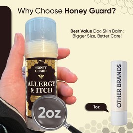 iHeartDogs iHeartDogs Honey Guard Allergy & Itch Relief Dog Healing Balm for Paw, Nose & Skin - Hot Spot & Dry Skin Soother with Manuka Honey, Tallow, Shea Butter & Mango Seed Oil - 2oz