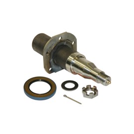 Round Stock - Trailer Axle Spindle With 5-Hole Flange - 1-3/4 Inch to 1-1/4 Inch I.D Bearings