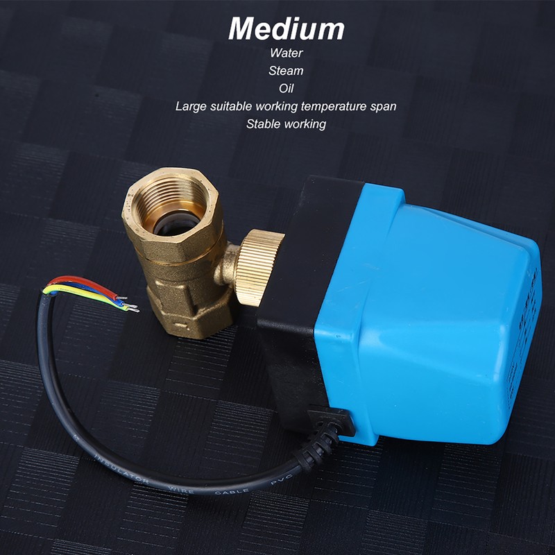 Electric Ball Valve 2‑Way 3‑Wire 2‑Control IP68 Protection Synchronous Motor