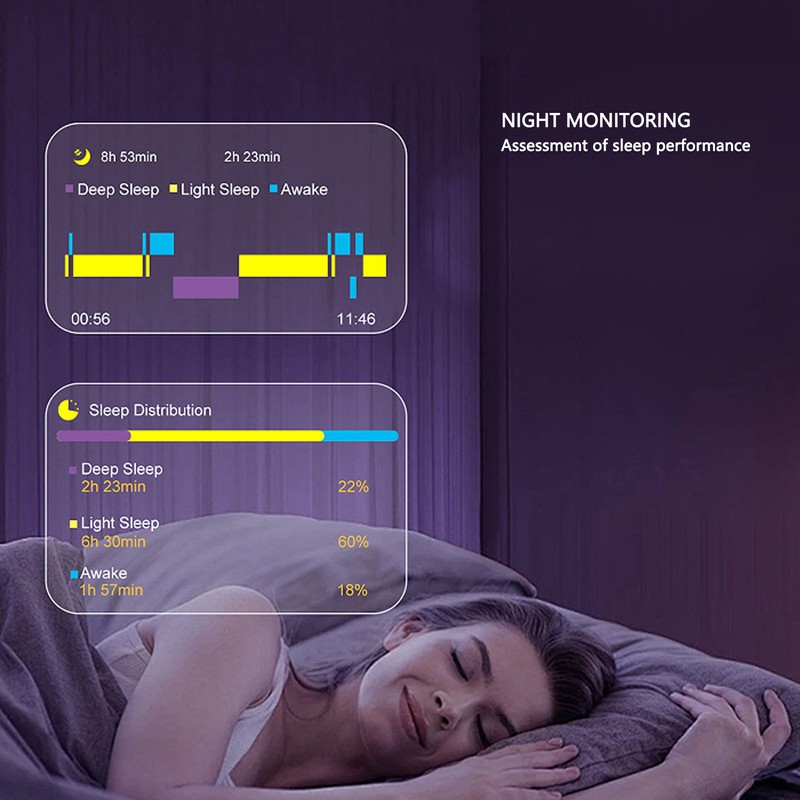 Smart Ring Fitness Tracker Waterproof Sleep Tracking Photographing Pedometer Auto