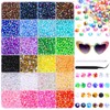 JOLCEEY Nail Art Rhinestones 4mm Bedazzling Kit Flat Back Gems