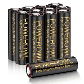 POWEROWL High Capacity 27A 12V Batteries 12 Pack - Premium Alkaline A27 Battery for Remote and Doorbells