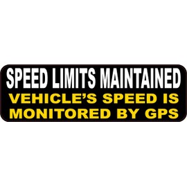 StickerTalk Speed Limits Maintained Magnet, 10 inches by 3 inches