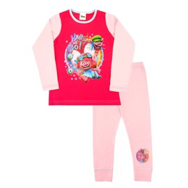 TDP Textiles Trolls Hair We Go Girls Pyjamas 9-10 Years Pink