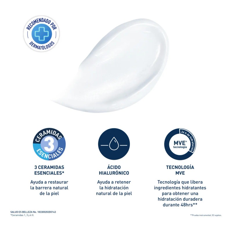 Crema Hidratante Cerave para piel seca a muy seca 454g