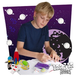 Erazer Buddies - Space from Deluxebase. Space Rubber Eraser Stationary Set for School. Novelty and Fun Erasers for School and Office Desk Accessories. Great Space School Supplies and Party Favors.