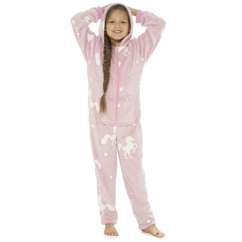 Kids Glow In The Dark Onesie LN001 Unicorn 11-12 Years