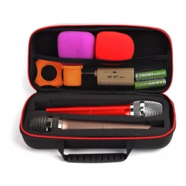 Estuchelandia Estuche Protector Rigido Para 2 Microfonos Inalambricos