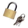 Merriway BH05850 Brass Padlock with 3 Keys, 32mm (1.1/4 inch)