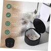 Ciieeo 1pc Mini Desktop Trash Can with Press Top Lid