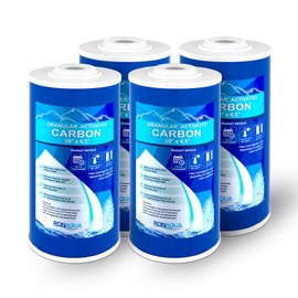 10" x 4.5" Big Granular Activated Carbon Filter Cartridge WELL-MATCHED with CBC Series, WFHDC8001, EP and EPM Series (Pack of 4)