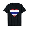 Heart as Thailand Flag T-Shirt