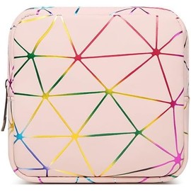 Bolsa De Almacenamiento De Toallas Sanitarias Feme Bolsa de almacenamiento de toallas for tía, servilleta sanitaria for mujer (Color : Pink, Size : 12x12x4cm)