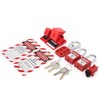 Safety Lockout Tagout Kit Lockset Fitting Tools Multifunctional Portable with