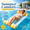 Inflatable Water Hammock Float for Adults – Foldable PVC Lounge