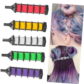 minkissy Hair Dye Stick Kit 5 Pack Temporary Hair Coloring Combs for Boys and Girls Party Accessory Cosmetology Starter