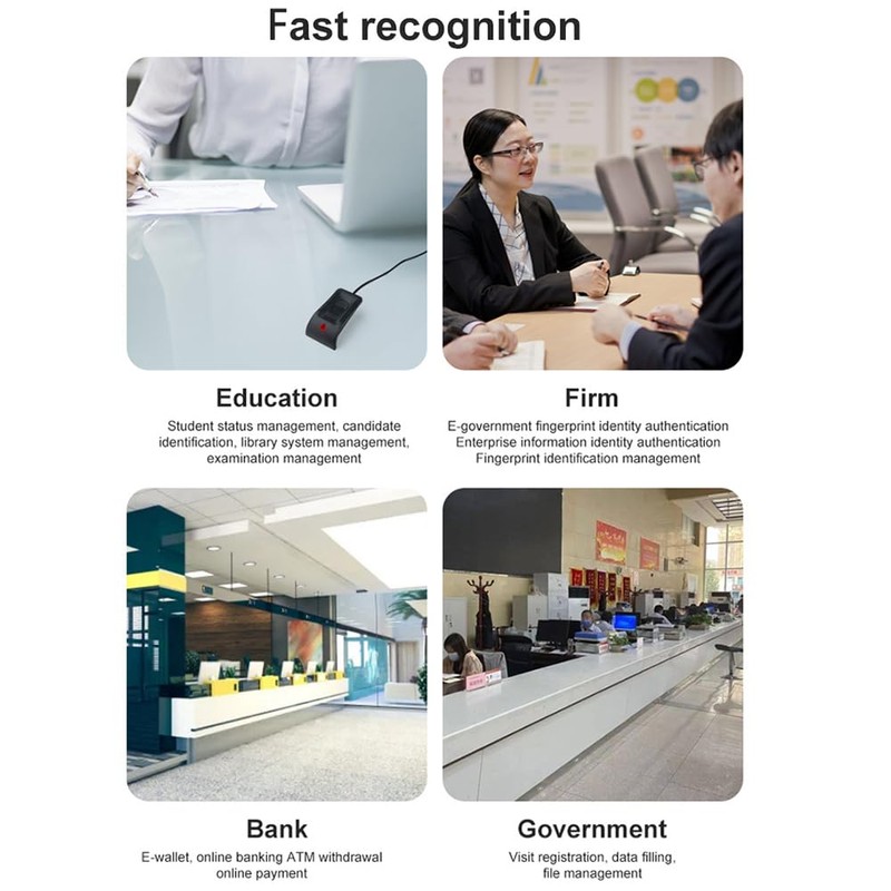 Swokely USB Fingerprint Reader, Biometric Fingerprint Scanner, Password Free Operation,