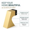 Mega Handles Curved Floor Door Stopper, Quickly Installed Wall Protector,